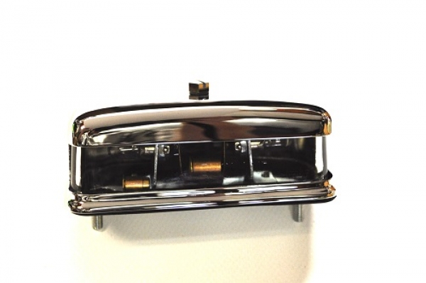 NUMBER PLATE LAMP CHROME METAL